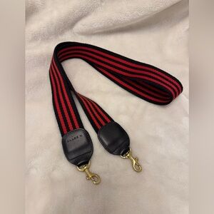 Clare V. - Chic Crossbody Bag Strap in Red & Black Stripe